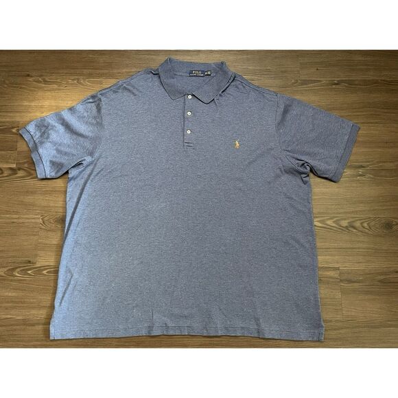 Polo Ralph Lauren Other - Polo Ralph Lauren 3XLT Navy Blue Short Sleeve Soft Stretch Cotton Polo Shirt
